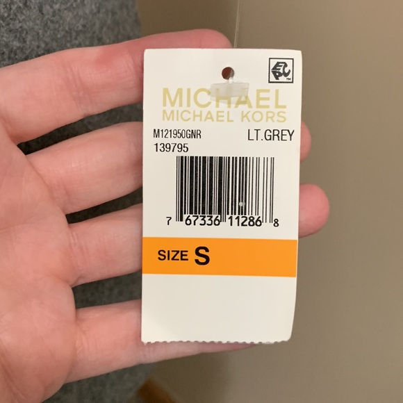 NWT Michael Kors light grey wool blend belted coat size small - Picture 4 of 10